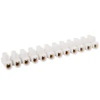 Стандартна клемна колодка пластік PLASTIC TERMINALS JH014S 20A white Copper